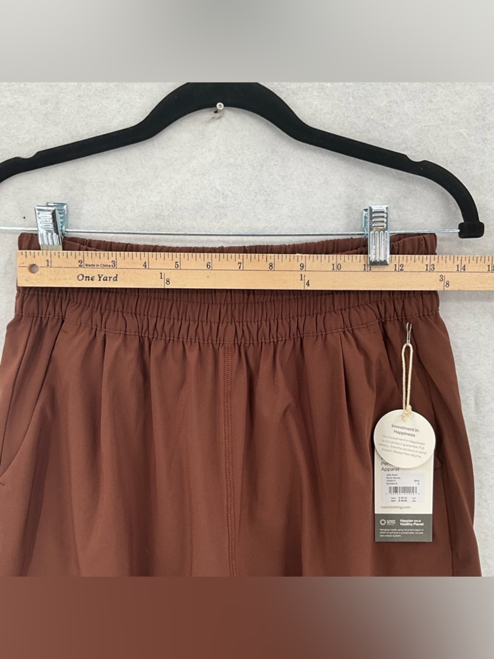 NWT Women's Vuori Villa Shorts Burnt Sienna Small VW3015 - Picture 10 of 13